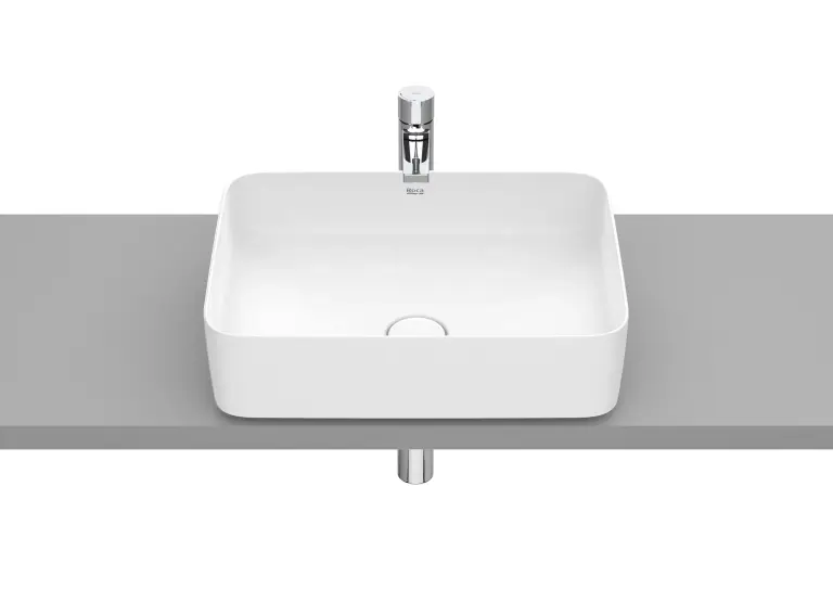 Lavoar pe blat ROCA Inspira Square 500x370 Alb mat A327530620