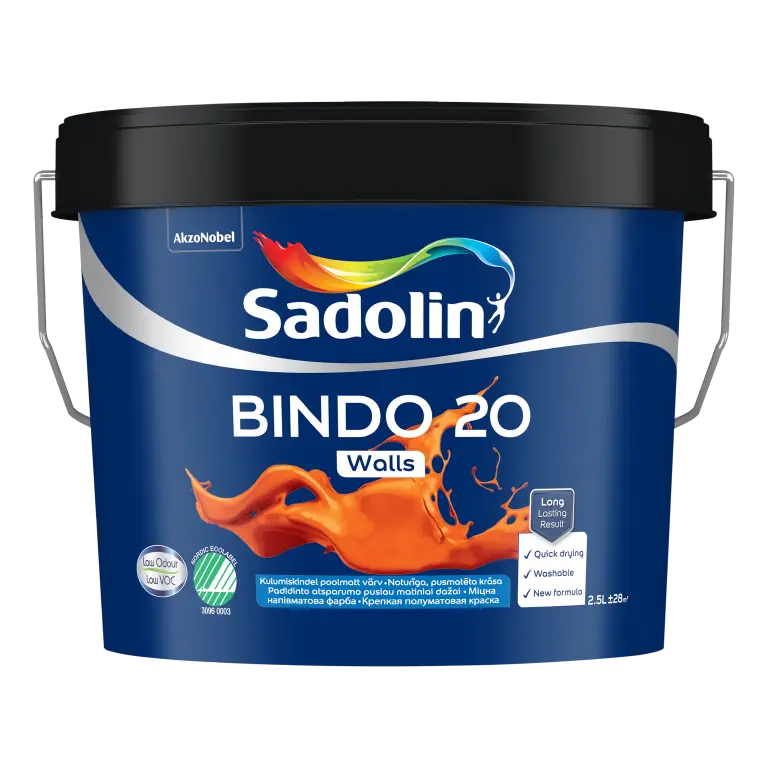 BINDO 20 – vopsea lavabila pentru pereti