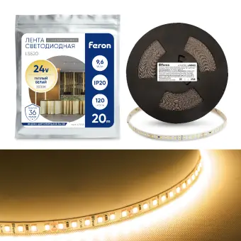 FN banda led 9.6w/m, 24v,3000k,stabilizata