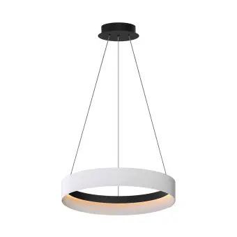 ML1186 lustra ORBITA 52W led, 4000K negru-alba, D600mm