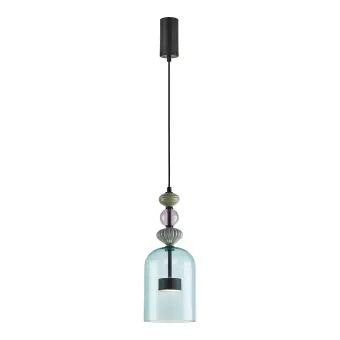 ML0358 lustra ARTE 12W led, 3000K, D160mm, negru-albastru