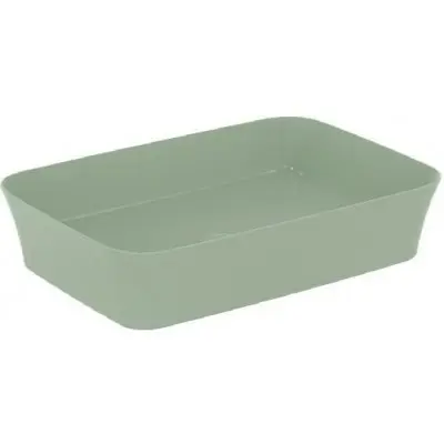 Lavoar pe blat tip bol Ideal Standard Atelier Ipalyss 55x38cm fara preaplin Salvie (E2076X9)