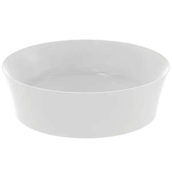 Lavoar pe blat tip bol Ideal Standard Atelier Ipalyss Rotund 40cm fara preaplin Alb Mat E1398V1