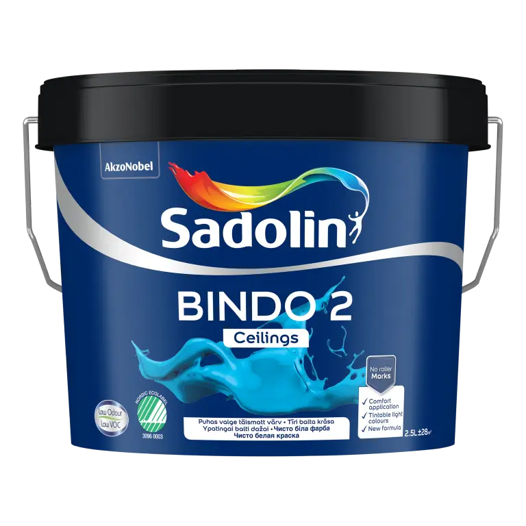 BINDO 2 – vopsea lavabila pentru tavane