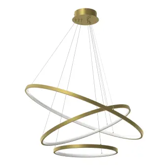 ML1547 lustra HOOP tripla 93W led, 4000K, aur, D1:400мм, D2:600mm, D3:800mm