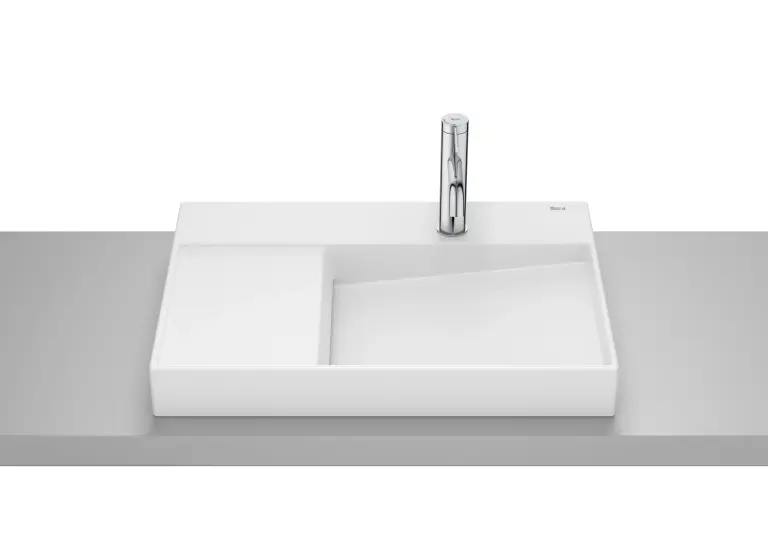 Lavoar pe blat Roca Horizon View 600x420 Alb Mat A32727462B