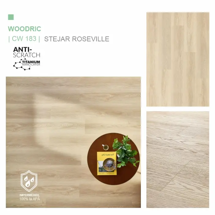Pardoseala SPC, Stejar Roseville, ARBITON colecția WOODRIC CW 183