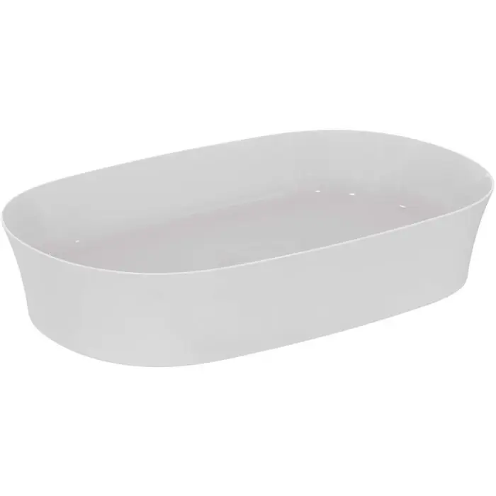 Lavoar pe blat tip bol Ideal Standard Atelier Ipalyss Oval 60x38cm fara preaplin (E139601)