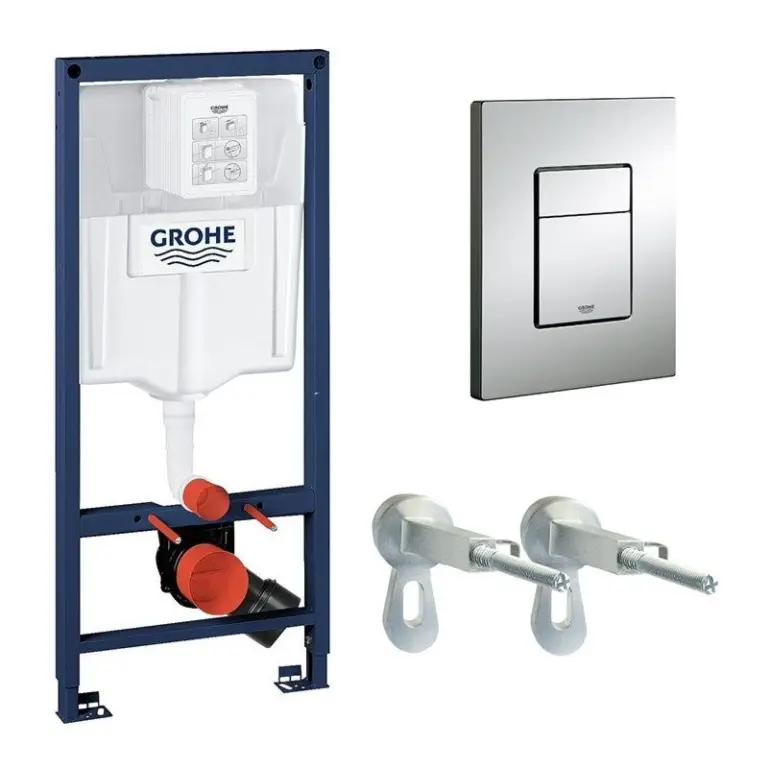 Rama pentru suspendarea WC Grohe (38772001) + buton patrat
