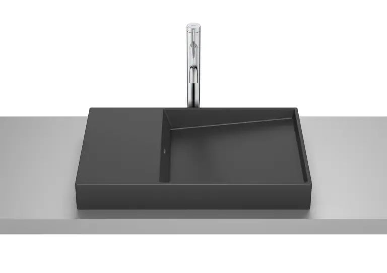 Lavoar pe blat Roca Horizon Dash 600x380 Black Mat A32727908B
