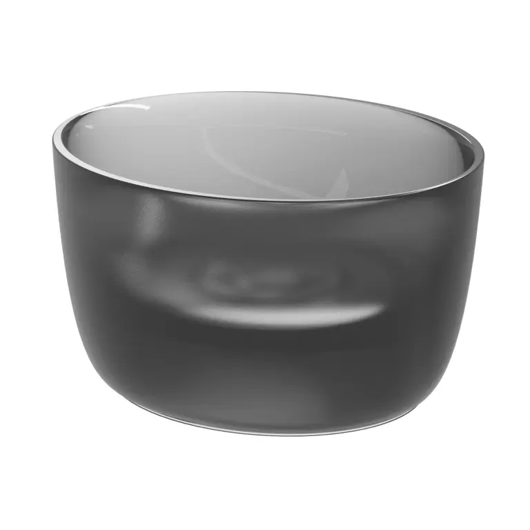 Lavoar pe blat SOLID SURFACE OVAL Frosted Smoke