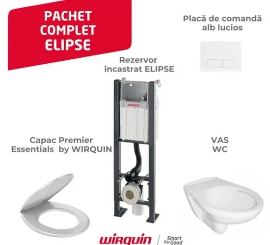 Set WC suspendat WQ Sunrise+clapeta+capac(55950003)