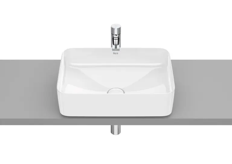 Lavoar pe blat ROCA Inspira Square 500x370 Alb A327530000