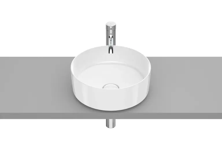 Lavoar pe blat ROCA Inspira Round 370x370 Alb A327523000