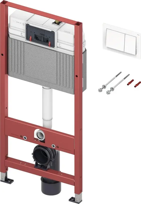 Rama p/u suspendarea WC TECE (9.400.400) button alb