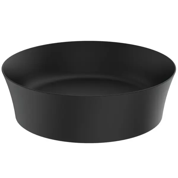 Lavoar pe blat tip bol Ideal Standard Atelier Ipalyss Rotund 40cm fara preaplin Negru Mat E1398V3