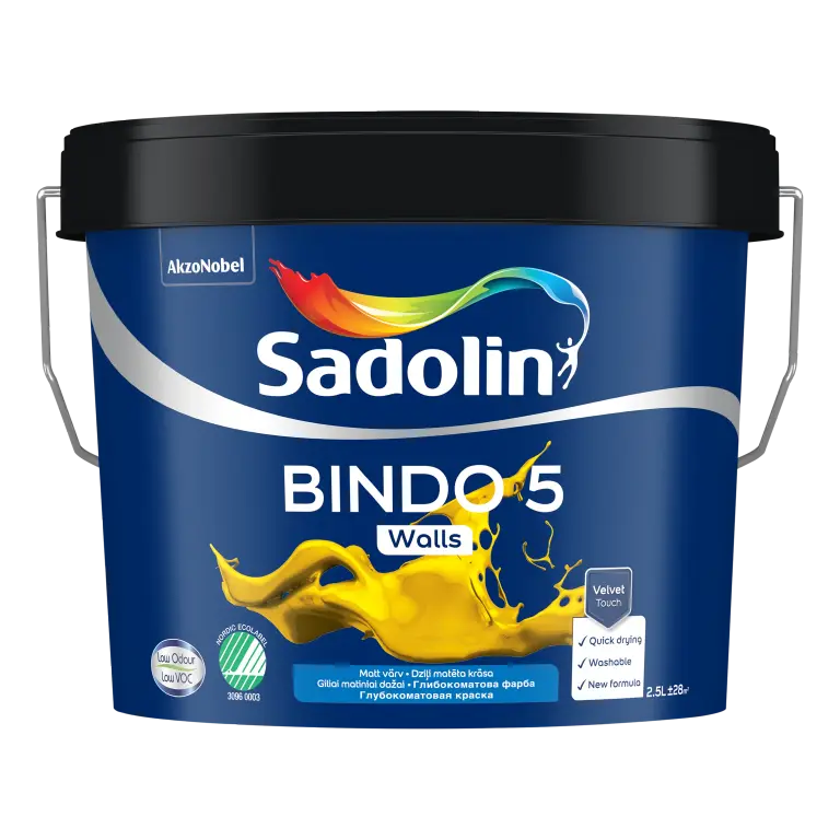 BINDO 5 - vopsea lavabila pentru pereti