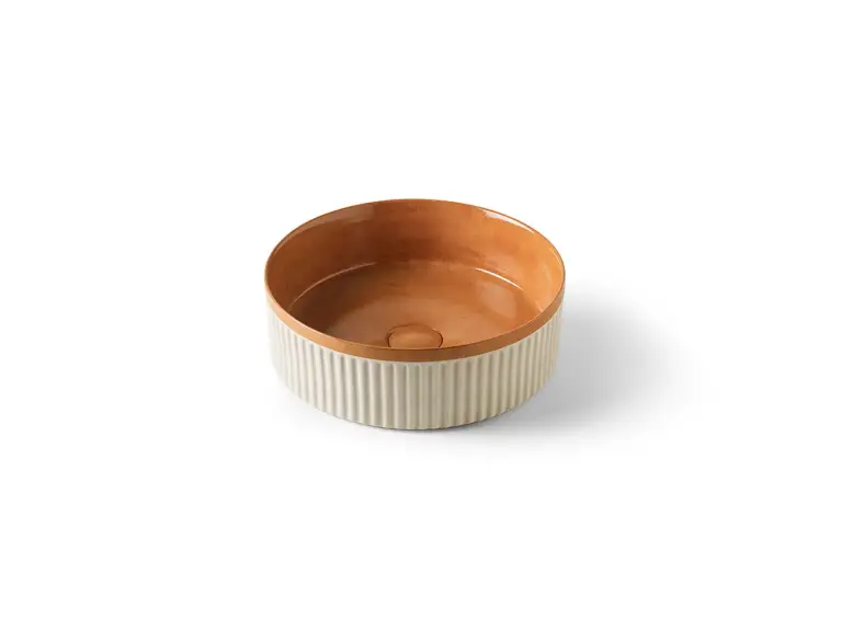 Lavoar pe blat Bathco Wadi Round d.360 Orange