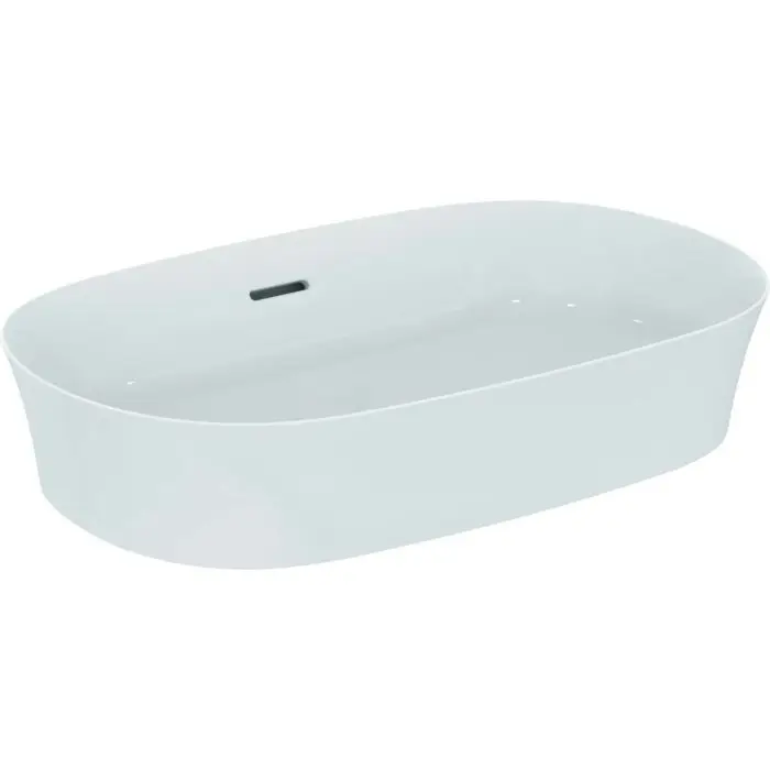 Lavoar pe blat tip bol Ideal Standard Atelier Ipalyss Oval 60x38cm cu preaplin (E139701)