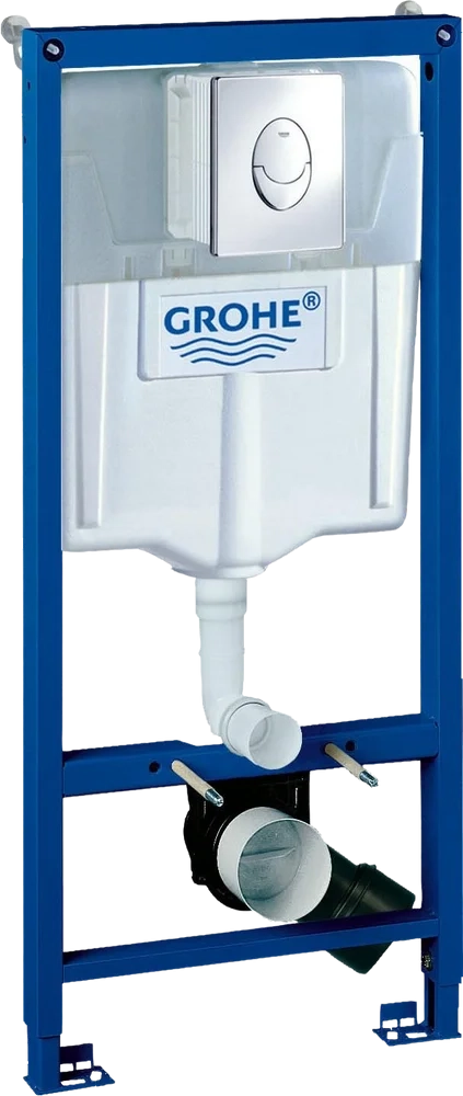Rama pentru suspendarea WC Grohe + buton cromat