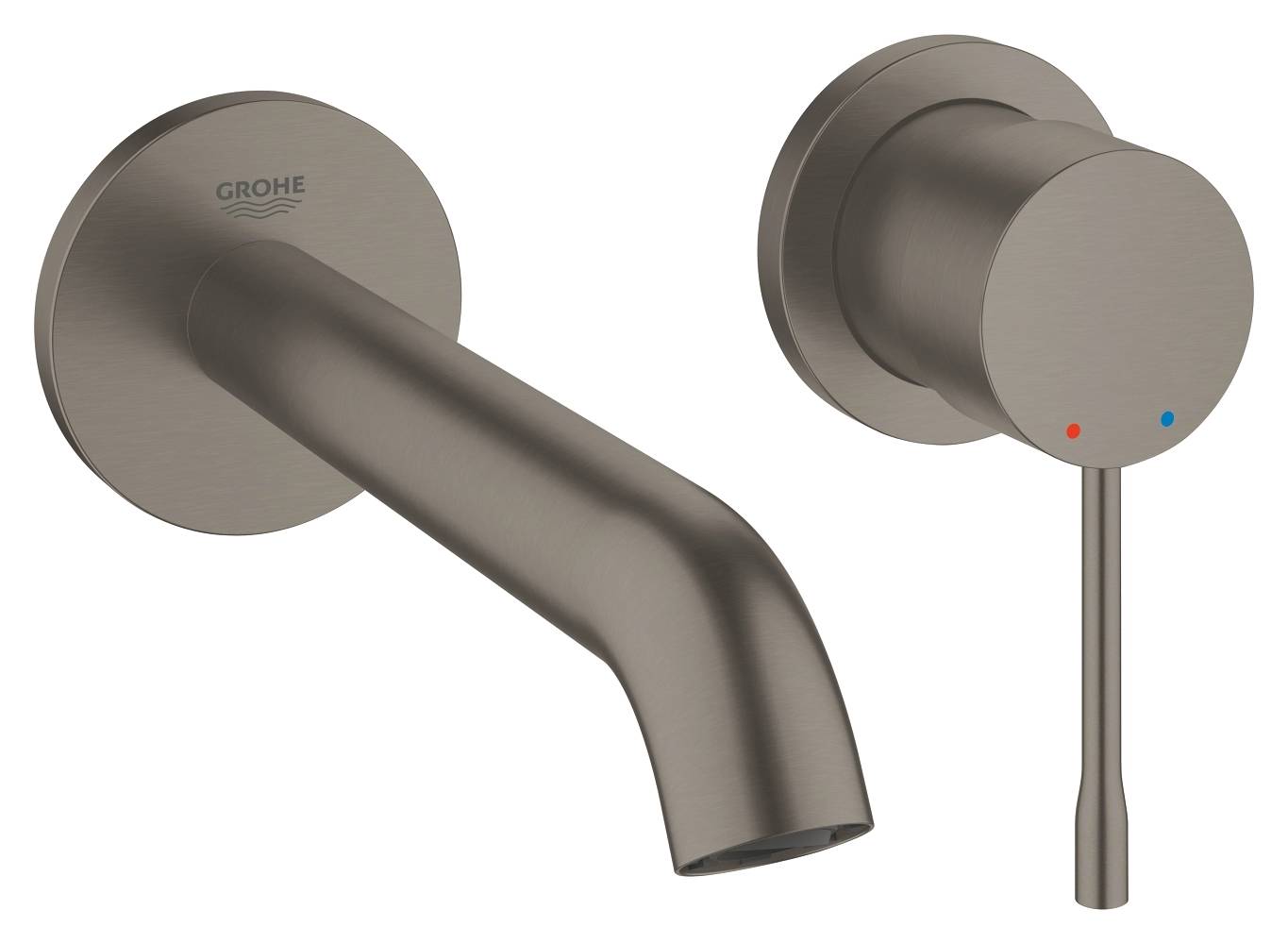Baterie încastrată lavoar Grohe Essence Brushed Hard Graphite 29192AL1