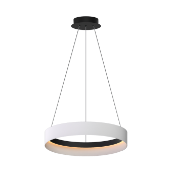 ML1186 lustra ORBITA 52W led, 4000K negru-alba, D600mm