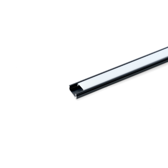 Profile de aluminium, negru, CAB262