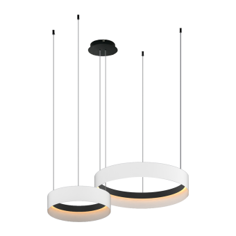 ML1187 lustra ORBITA 72W led, 4000K negru-alb, D800mm