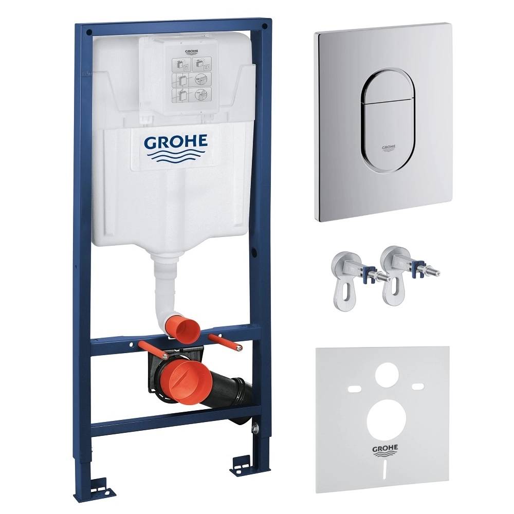 Rama pentru suspendarea WC Grohe (38929000) buton oval