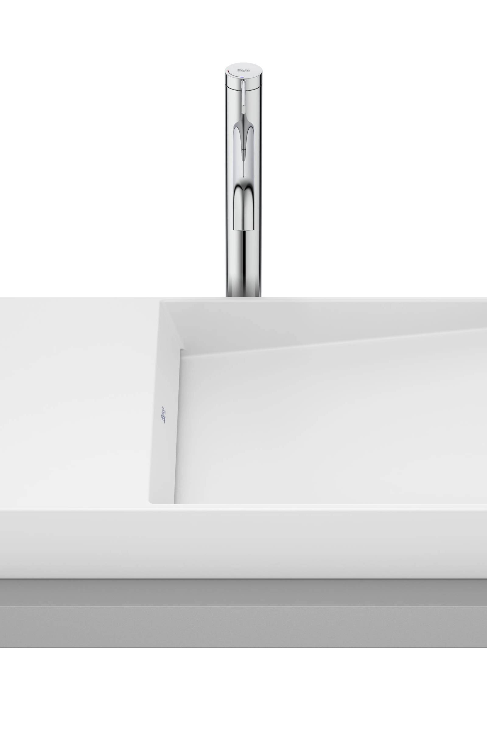 Lavoar pe blat Roca Horizon Dash 600x380 Alb Mat A32727962B