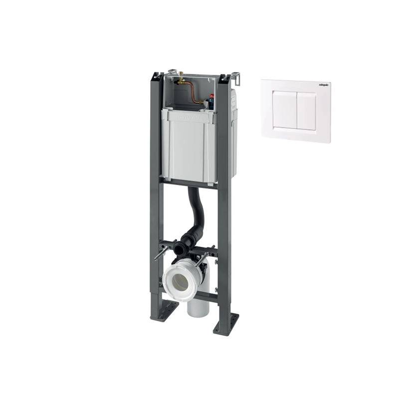 Rama pentru suspendare WC Wirquin Chrono + clapeta Essentiel White (50950055)
