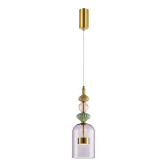 ML0359 lustra ARTE 12W led, 3000K, D135mm, aur-violet