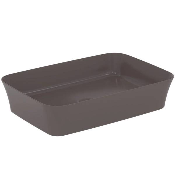 Lavoar pe blat tip bol Ideal Standard Atelier Ipalyss 55x38cm fara preaplin Gri Ardezie (E2076V5)