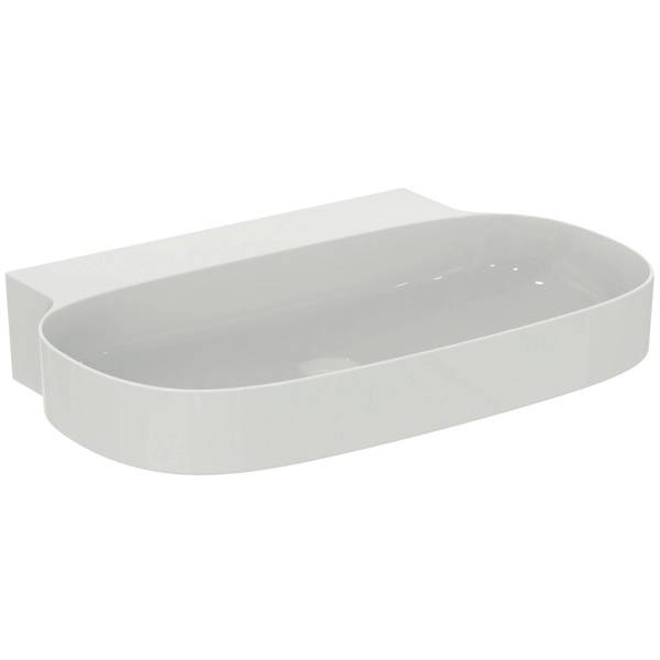 Lavoar pe blat tip bol Ideal Standard Atelier Linda-X 75cm fara orificiu baterie (T499301)