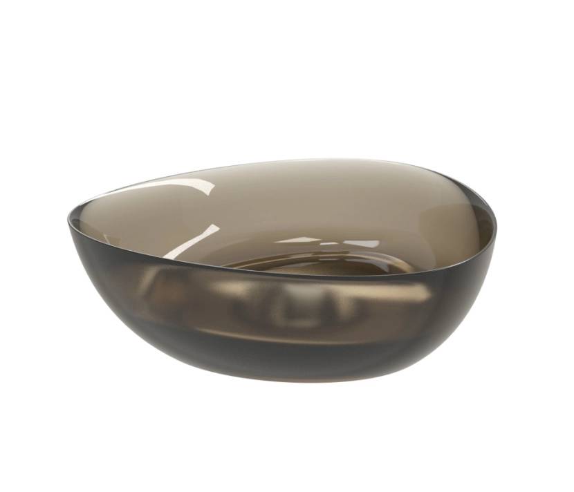 Lavoar pe blat SOLID SURFACE RIHO OVIEDO 41x12 Frosted Umber