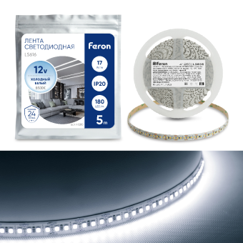 FN banda led 17w/m, 12v,6400k